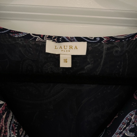 Laura plus lined blouse, long sleeves with elasticated sleeves - Picture 2 of 6